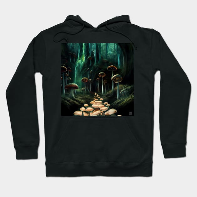 Land of mushrooms Hoodie by BloodRubyz